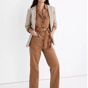 BNWT NEW MADEWELL shop Long-Sleeve Tie-Waist Fatigue Jumpsuit top j.crew SMALL!